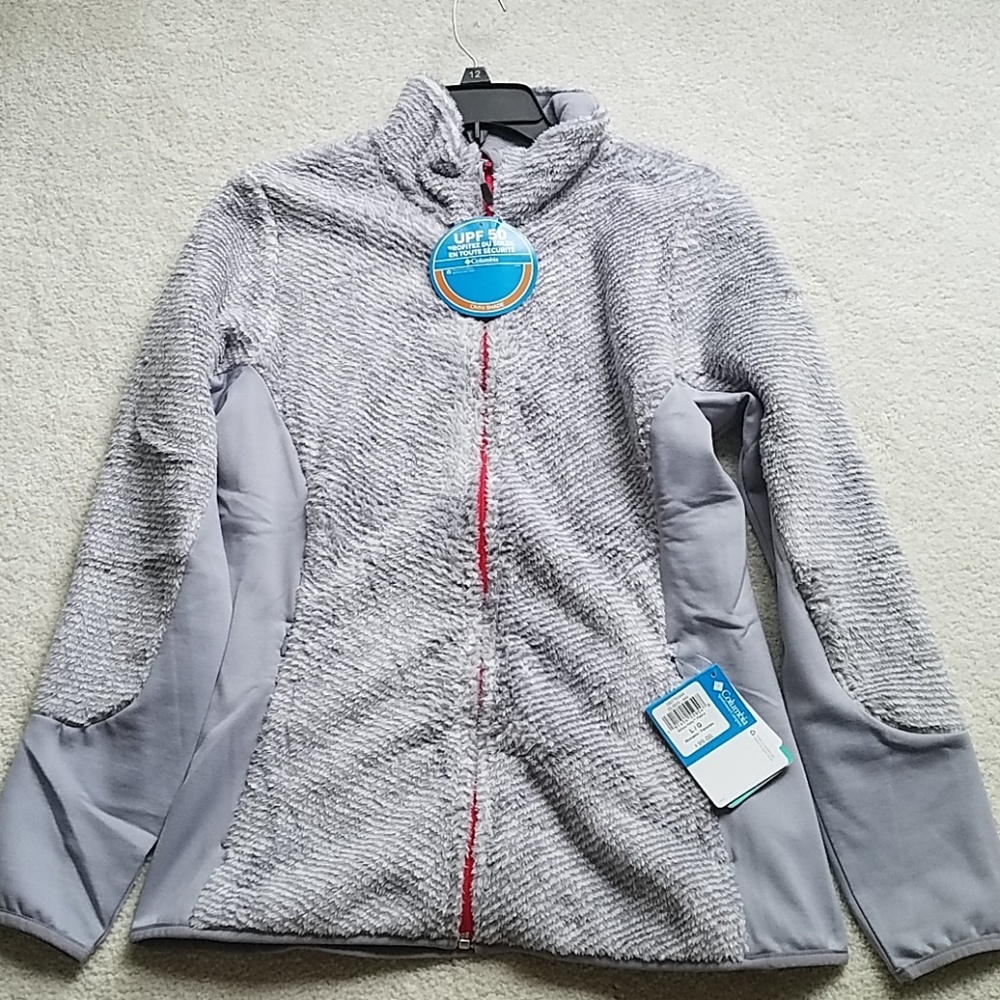 Columbia zip up with omni shade protection